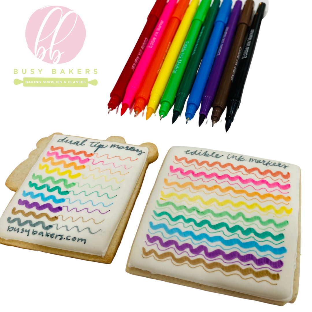 STABLE PACK 6 COLORS PASTEL MARKERS FLUORESCENT UNDERLINING CAKE