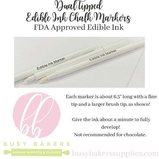 NEW Edible Ink Chalk Markers 2.0 – Busy Bakers Supplies