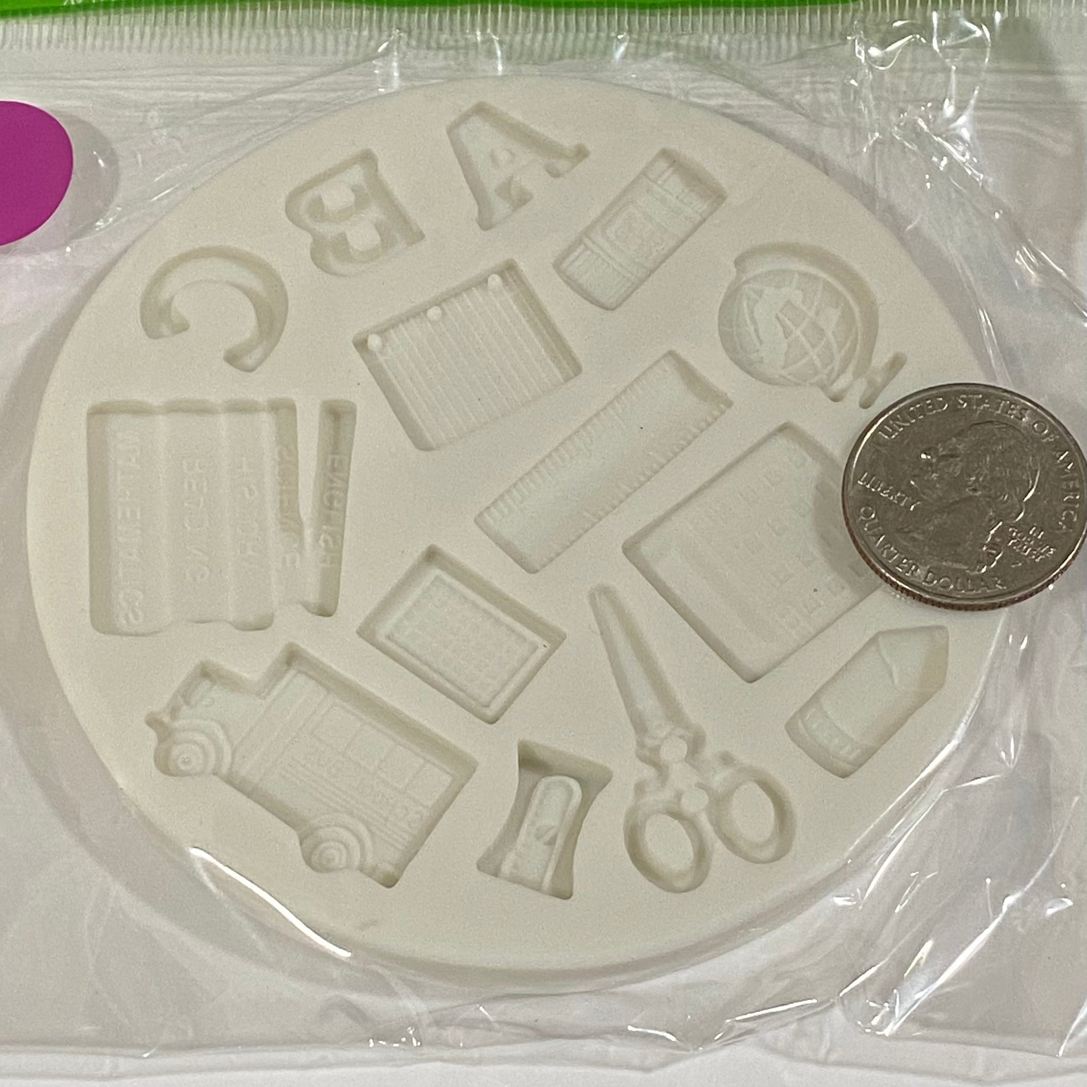 School Variety Silicone Mold Busy Bakers Supplies