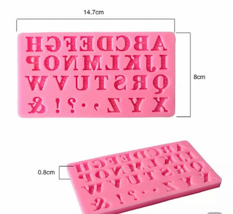 Filigree Letter Silicone Mold – Busy Bakers Supplies