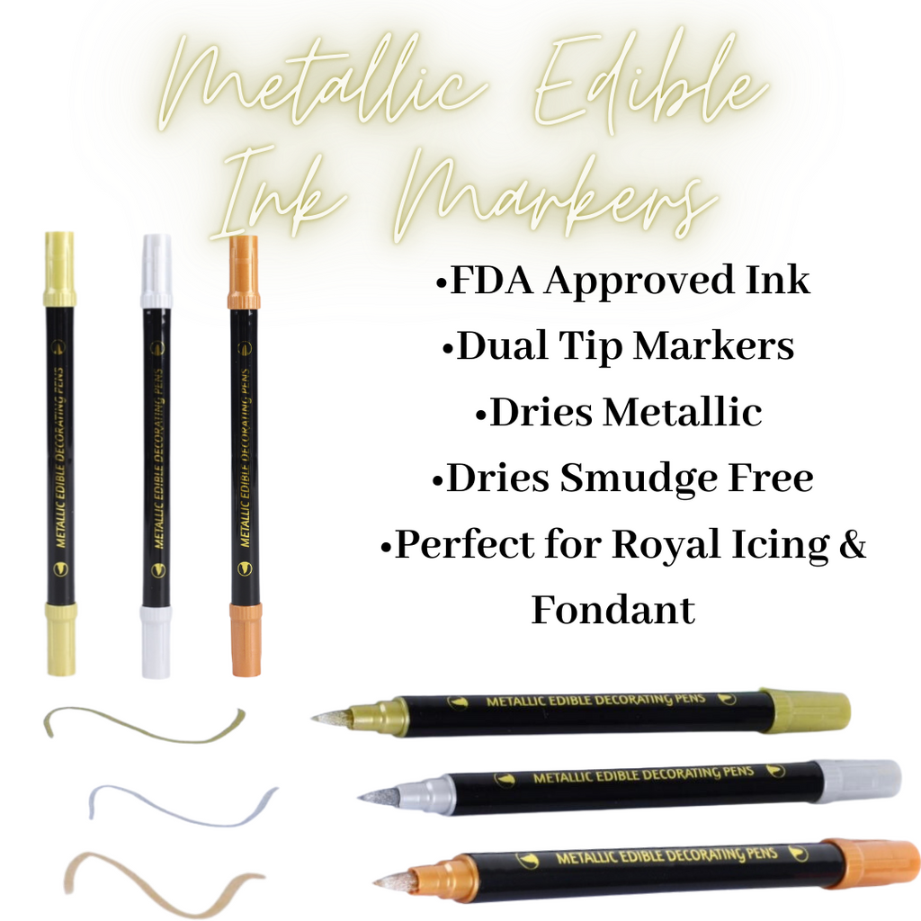 Metallic Edible Ink Markers - Individual Colors – Busy Bakers Supplies