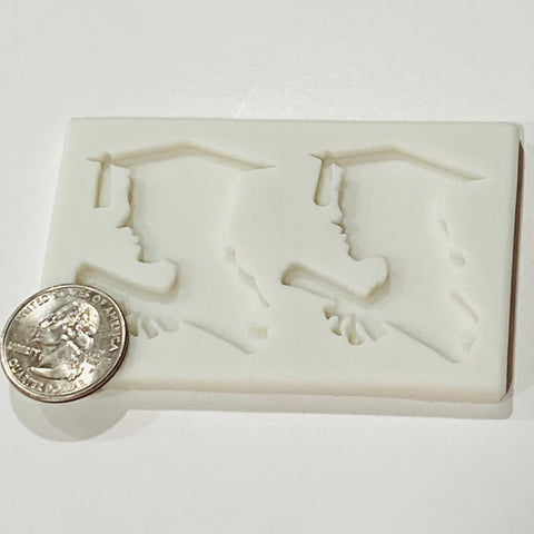 Graduate Silhouette Silicone Mold