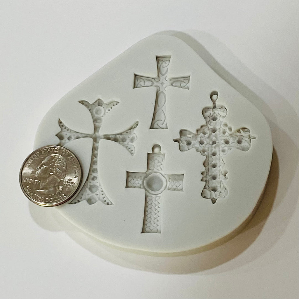 Elegant Cross Silicone Mold Busy Bakers Supplies