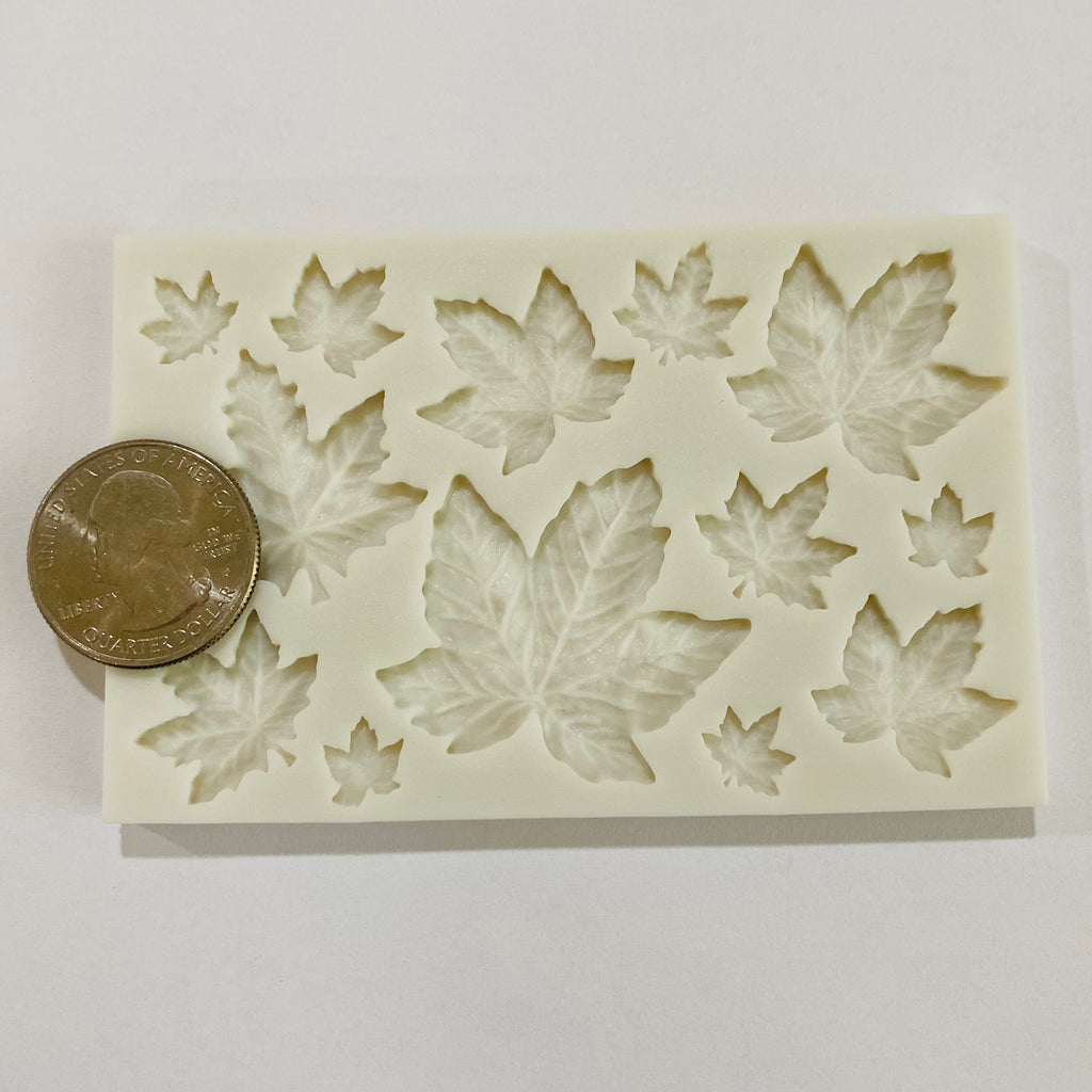 Rectangle Fall Leaf Variety Silicone Mold Busy Bakers Supplies