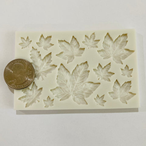 Rectangle Fall Leaf Variety Silicone Mold