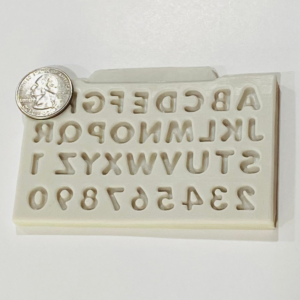 Tiny Letters Silicone Mold