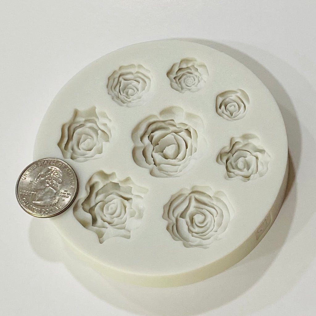 Circle Rose Variety Silicone Mold