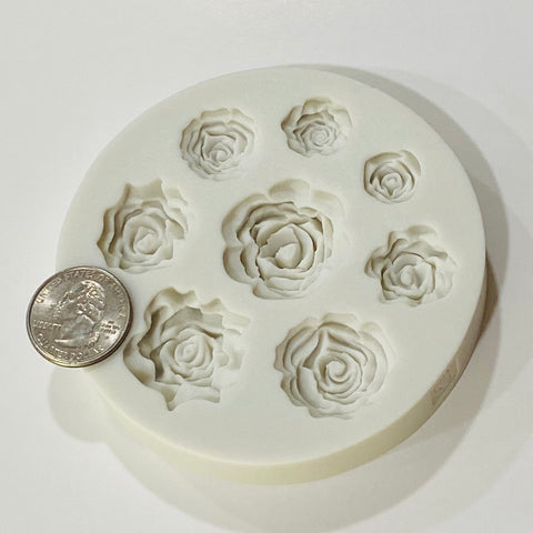 Circle Rose Variety Silicone Mold