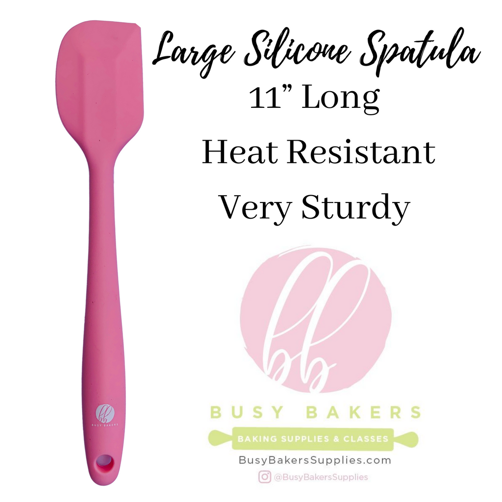 Pink discount rubber spatula