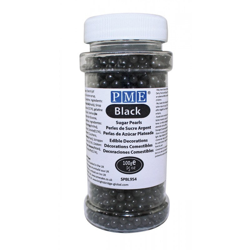 PME 4mm Black Sugar Pearls